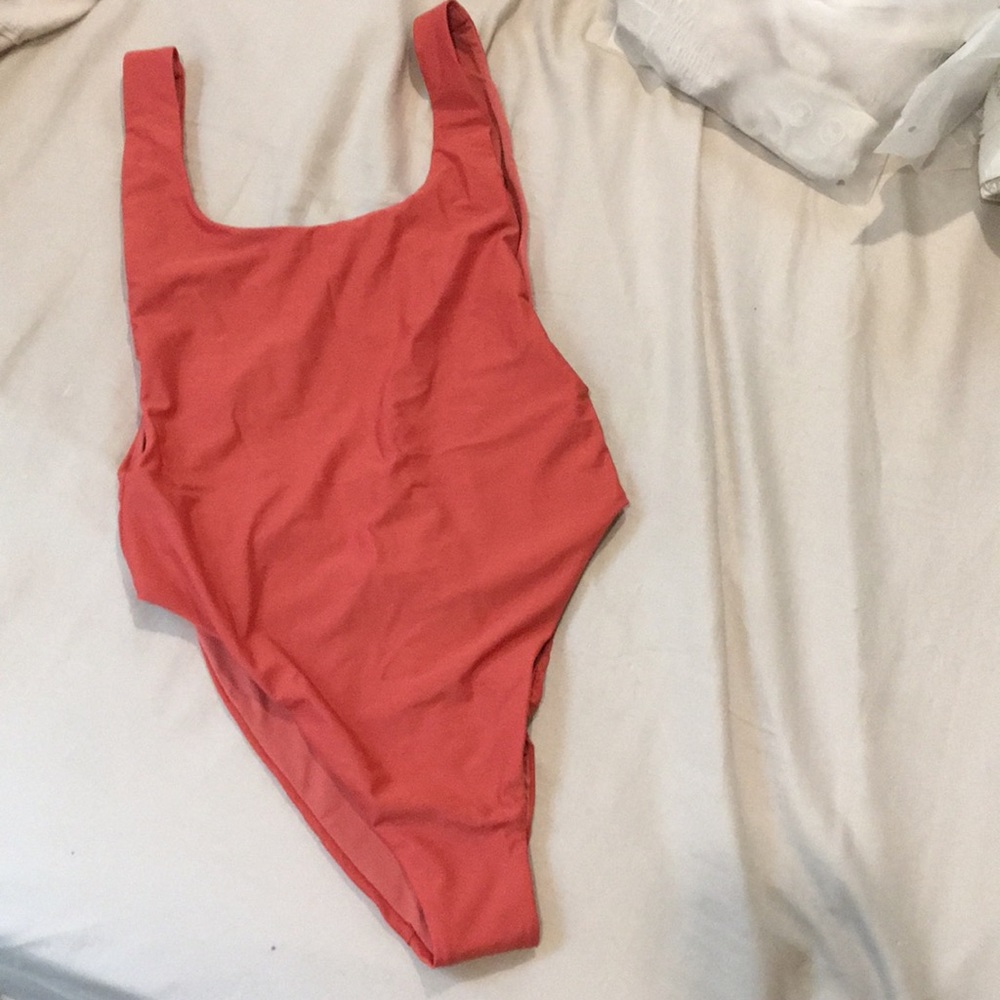 High leg aerie one piece